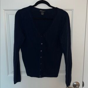 Navy Blue Women's Cardigan Sweater